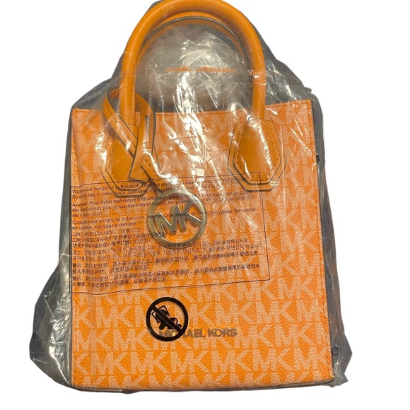 Michael Kors Mercer Shopper Tote XS Logo and Leather Crossbody SO Honeyc… - Picture 8 of 9